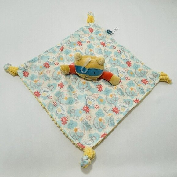 Mary Meyer Raccoon Lil Hero Security Blanket Lovey Blankie Plush Toy Baby Boy - Picture 2 of 12
